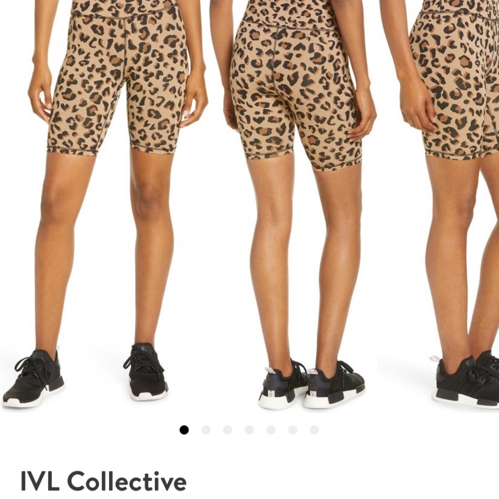 Like New! IVL Collective Leopard Bike Shorts